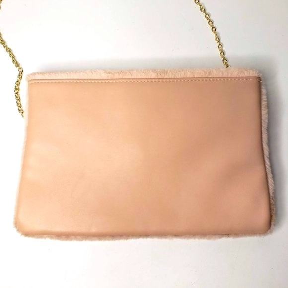 Lily & Ivy Pink Plush Envelope Crossbody Clutch Purse - Picture 4 of 8